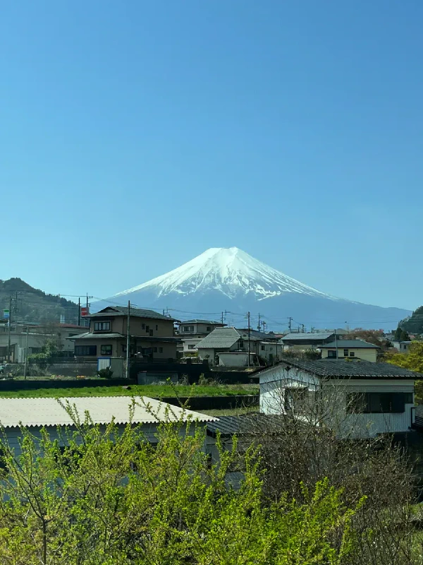 河口湖路上